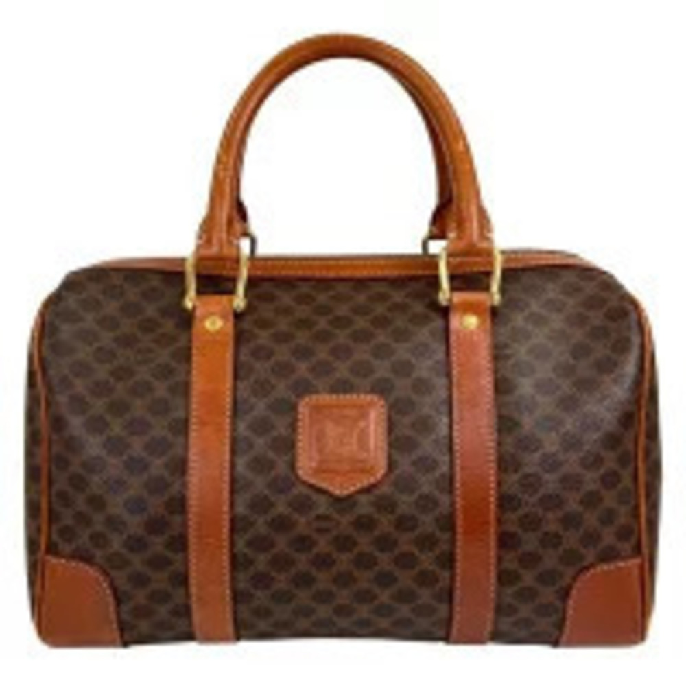Celine Boston Bag Leather Brown